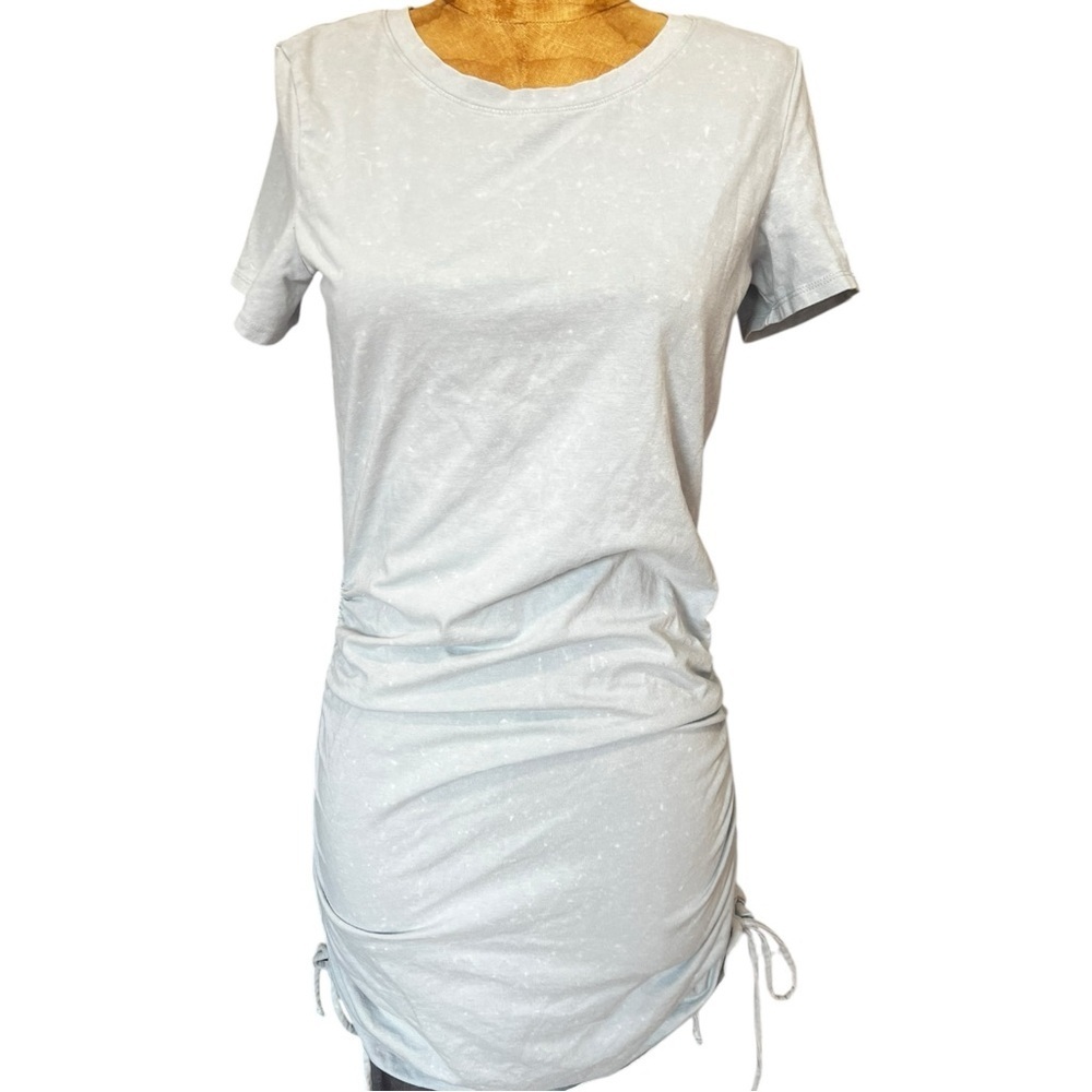 PINK Victoria's Secret Blue Bleach Tee Dress S EUC
